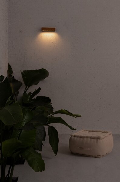 FARO 71898 - LED vonkajšie nástenné svietidlo LAKO LED/8W/230V IP65 čierna/drevo