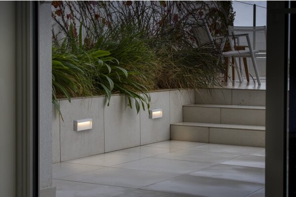 FARO 71967 - LED schodiskové svietidlo DUNE LED/6W/230V 2200/2700/3200/4000K IP65 biela