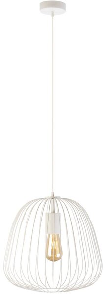 Luster na lanku OVELLA 1xE27/15W/230V priemer 36 cm krémový