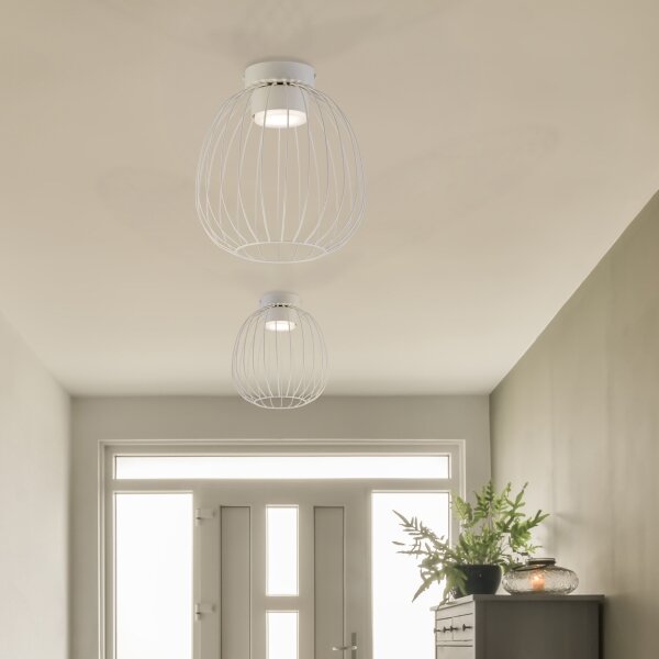 Stropné svietidlo OVELLA 1xGX53/10W/230V pr. 25 cm krémové