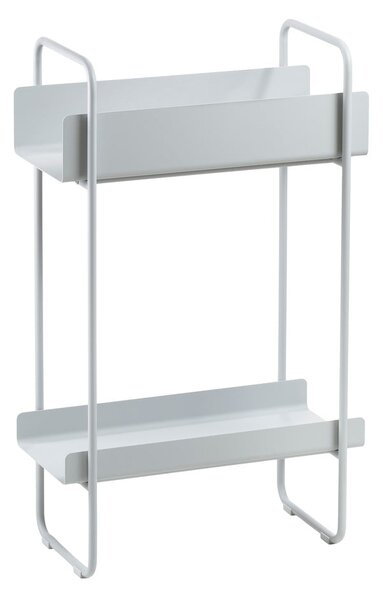 Svetlo šedý kovový konzolový stolík 24x48 cm A-Console - Zone