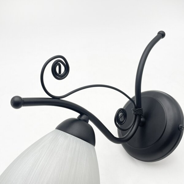 Nástenná lampa RETRO 1xE27/60W/230V čierna/biela