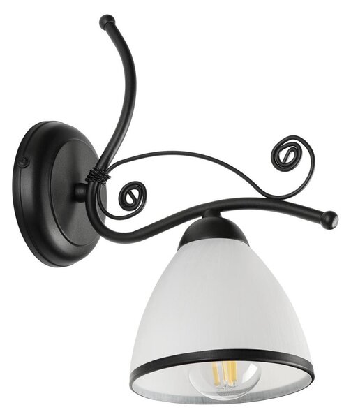 Nástenná lampa RETRO 1xE27/60W/230V čierna/biela