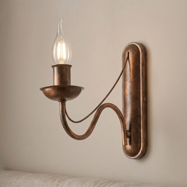 Nástenná lampa ANTON 1xE14/60W/230V bronzová