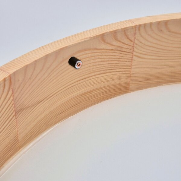 Stropné svietidlo NATURAL 3xE27/60W/230V pr. 47,5 cm borovica