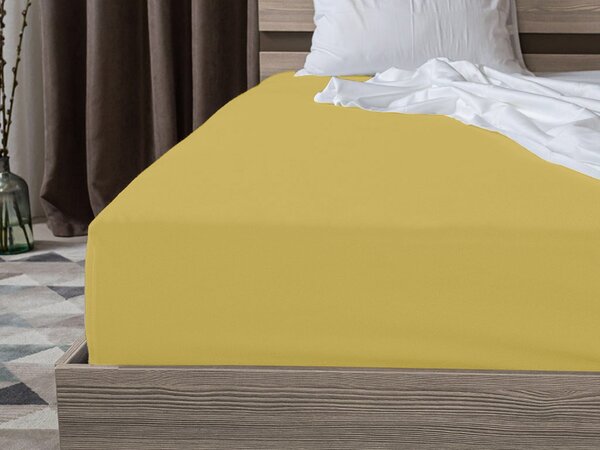 Jersey plachta BASIC žltá 160 x 200 cm
