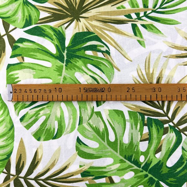 Ervi Bavlnená látka/plátno š.240cm - Monstera č.9910-2, metráž