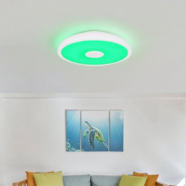 Globo - LED RGB Kúpeľňové svietidlo s reproduktorom RAFFY LED/18W/230V IP44 + DO
