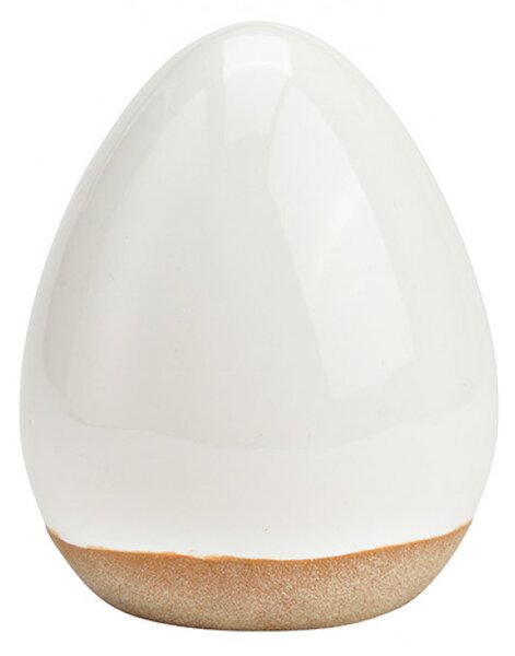 Biele keramické veľkonočné vajíčko SIMPLE