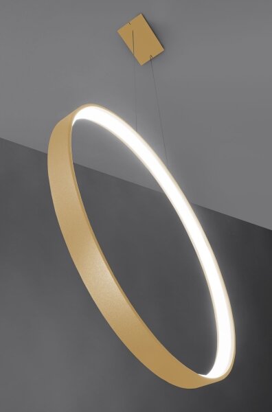 Thoro TH.221 - LED Luster na lanku RIO LED/30W/230V CRI95 4000K pr. 55 cm zlatá