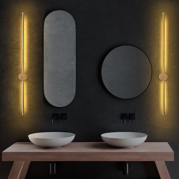 LED nástenné svietidlo v zlatej farbe Sword – Opviq lights