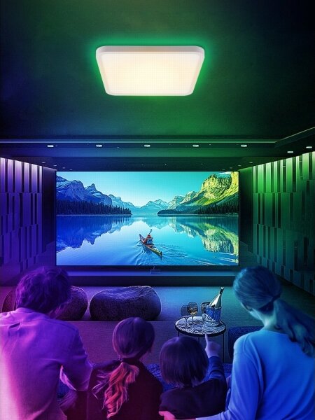 Immax NEO 07168-W40-LED RGB+CCT Stmievateľné svietidlo 50W/230V Wi-Fi Tuya biela+DO