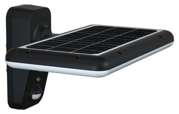 LED solárne nástenné svietidlo so senzorom LED/15W/3,2V 4000K/6000K IP65 čierne