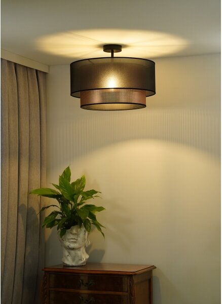 Duolla - Prisadený luster COPPER SHINY 1xE27/15W/230V pr. 45 cm hnedá/medená