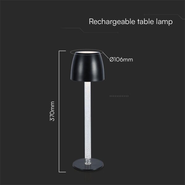 LED Stmievateľná nabíjacia stolná lampa LED/3W/5V 3000K biela