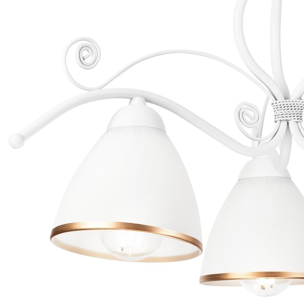 Luster na reťazi RETRO II 3xE27/60W/230V biela