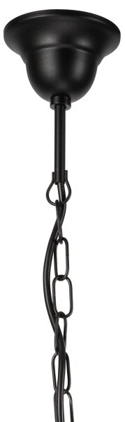 Luster na reťazi DONATO 3xE14/40W/230V čierna