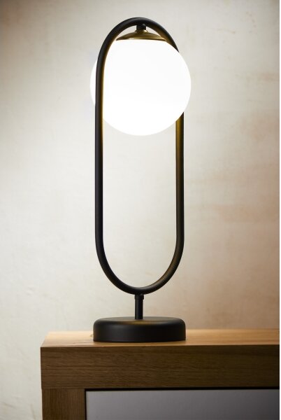 Jupiter 2044 - Stolná lampa IGON 1xE14/40W/230V čierna
