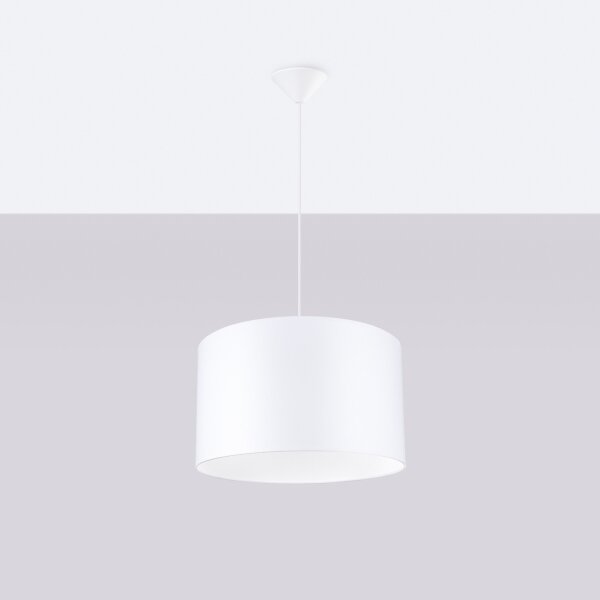 Sollux SL.1404 - Luster na lanku NOVA 1xE27/15W/230V pr. 40 cm biela