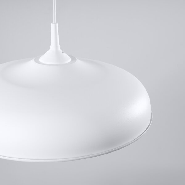 Sollux SL.1329 - Luster na lanku GINA 1xE27/15W/230V pr. 38 cm biela