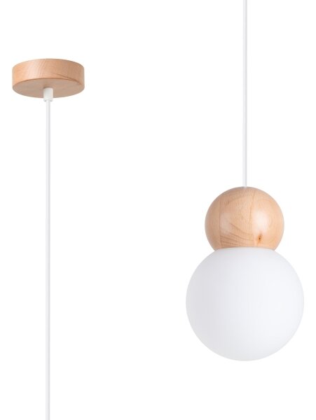 Sollux SL.1390 - Luster na lanku PEKKA 1xG9/8W/230V biela
