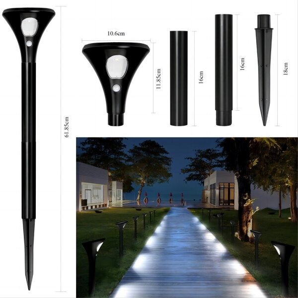 Immax 08502L - LED Solárna lampa so senzorom LED/1W/3,7V 6000K IP65