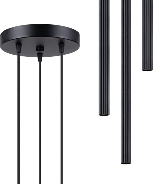Sollux SL.1341 - Luster na lanku ARCHE 3xG9/8W/230V čierna