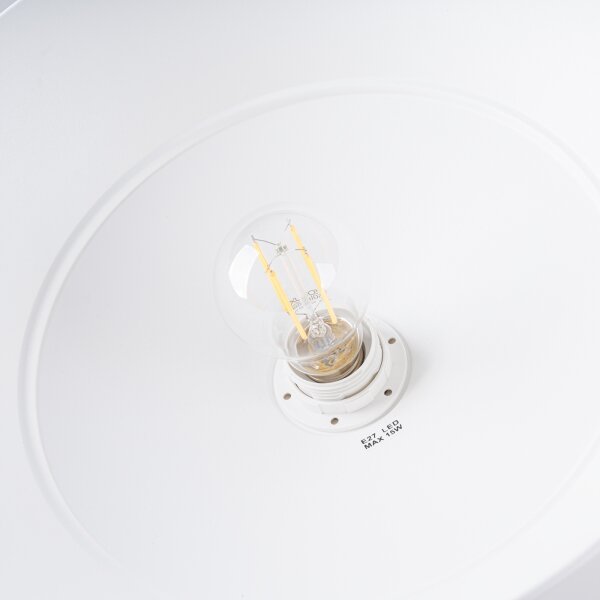 Sollux SL.1321 - Luster na lanku FANO 1xE27/15W/230V pr. 34 cm biela
