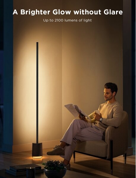 Govee - LED Stojacia lampa s reproduktorom Pro RGBICWW Wi-Fi + DO