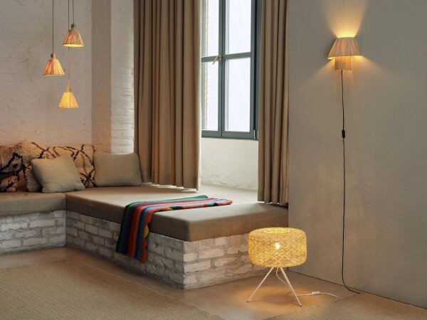 Ledvance - Luster na lanku DECOR RAFFIA 3xE27/15W/230V rafia