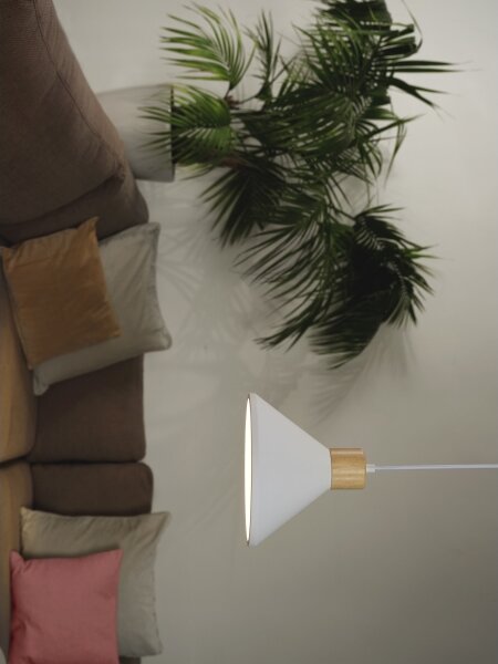 Ledvance - Luster na lanku DECOR PLASTER 1xE27/25W/230V pr. 22 cm sadra biela