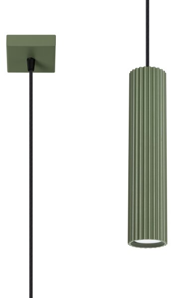 Sollux SL.1611 - Luster na lanku KARBON 1xGU10/10W/230V zelená
