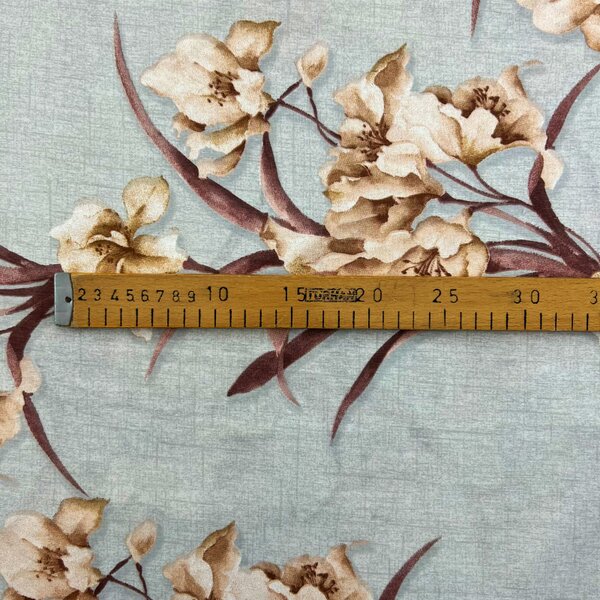 Ervi Bavlnená látka/plátno š.240cm - hnedé kosatce - 117374-6, metráž