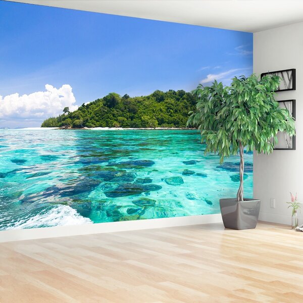 Fototapeta Vliesová Blue paradise island 104x70 cm
