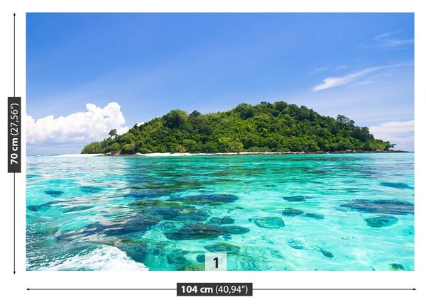 Fototapeta Vliesová Blue paradise island 104x70 cm