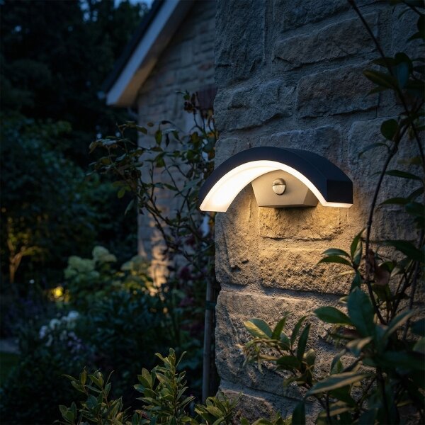 Brilagi - LED vonkajšie nástenné svietidlo so senzorom ARCELO LED/8W/230V IP54