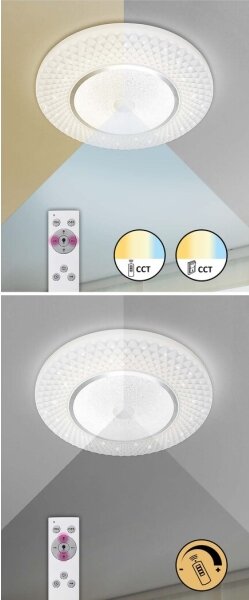 Rabalux 3254 - LED stmievateľné stropné svietidlo TORNADO LED/72W/230V + diaľkové ovládanie