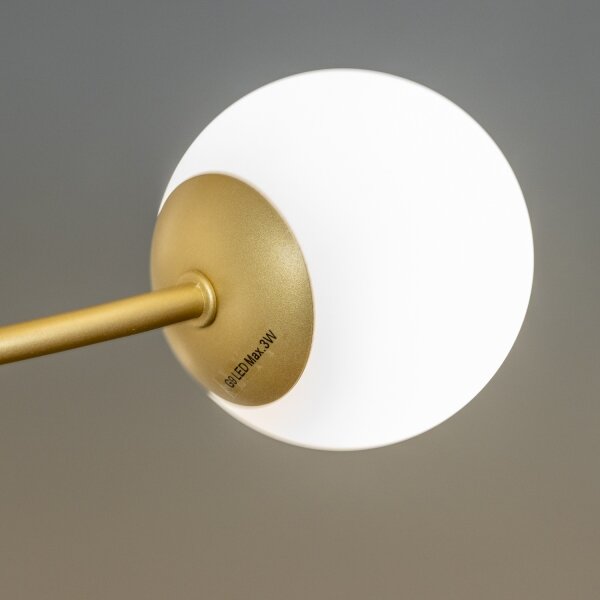 Brilagi - LED Prisadený luster MISTEL 15xG9/3W/230V zlatá/biela