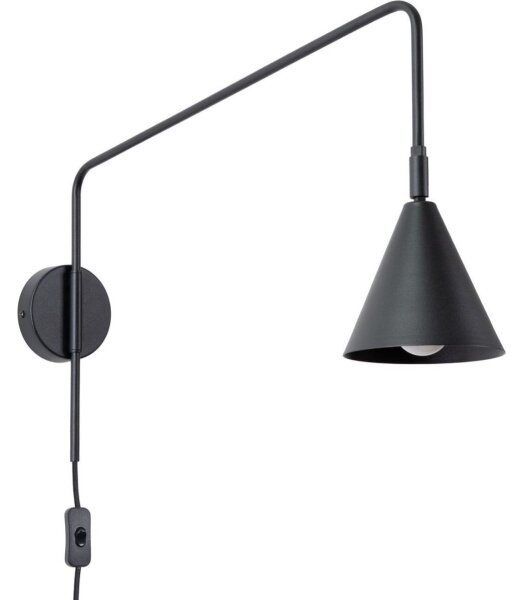 Sollux SL.1697 - Nástenná lampa NOX 1xE14/10W/230V čierna