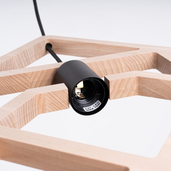 Sollux SL.1757 - Luster na lanku CARO 1xE27/15W/230V buk