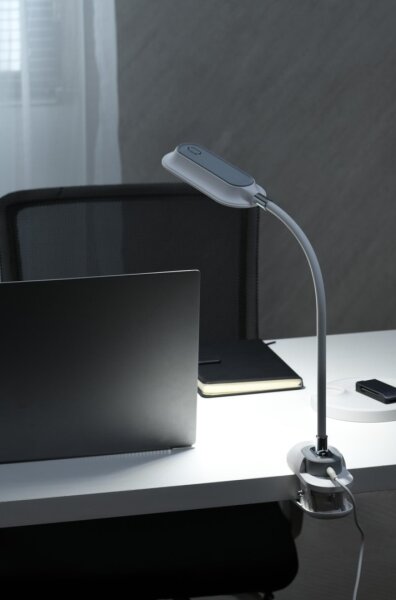 Immax 08997L - LED+CCT stmievateľná stolná lampa s klipom CLIP 7,5W/230V biela