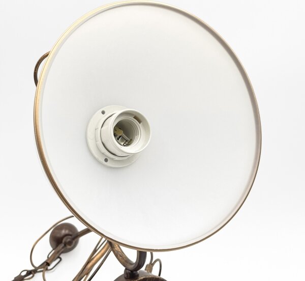 Luster na reťazi COBRA 5xE27/60W/230V bronz/patina