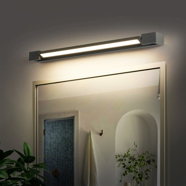 Brilagi - LED kúpeľňové osvetlenie zrkadla AQUA LINE LED/18W/230V 60 cm IP44 antracit