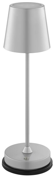 Brilliant - LED stmievateľná nabíjateľná dotyková stolová lampa ELORA LED/2,5W/5V 2700K IP44 strieborná