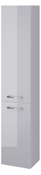 Cersanit Lara, vysoká kúpeľňová skrinka 30x25x150 cm, sivá lesklá, S926-032-DSM