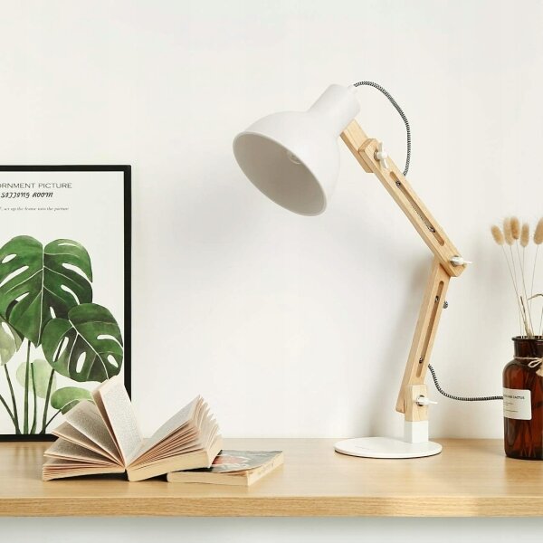 Stolová lampa 1xE27/40W/230V biela