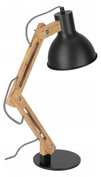 Stolná lampa 1xE27/40W/230V čierna