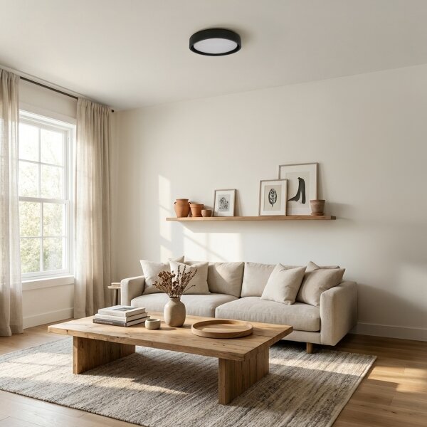 Brilagi - LED stropné svietidlo MATTEO LED/24W/230V priemer 31 cm čierna