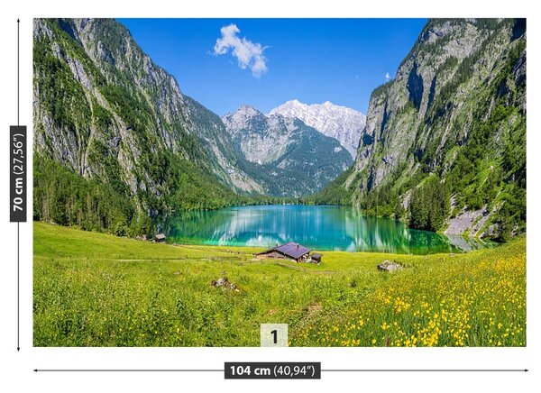 Fototapeta Vliesová Obersee königssee 104x70 cm
