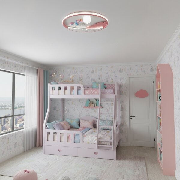 Brilagi -LED Stmievateľné detské stropné svietidlo UNICORN LED/68W/230V 3000-6000K+DO
